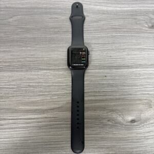 Apple Watch Series 5 44mm GPS LTE WR-50M Grey Stainless Steel Body W/ Band